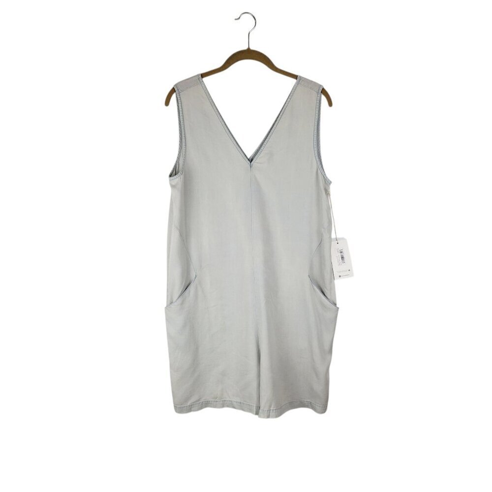 Carve Designs Giselle Romper NWT Womens M Light Chambray Tencel Sleeveless $89